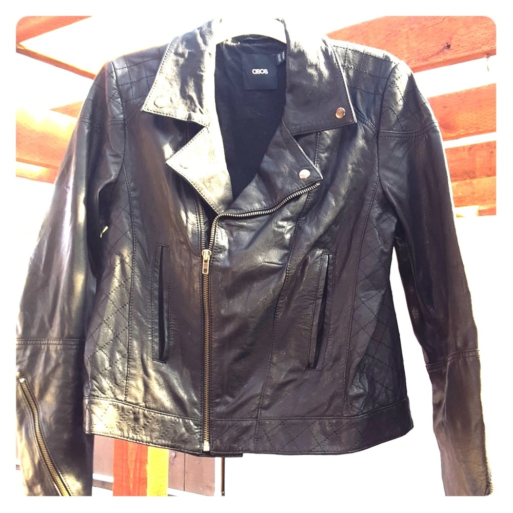 ASOS Genuine Leather Jacket L